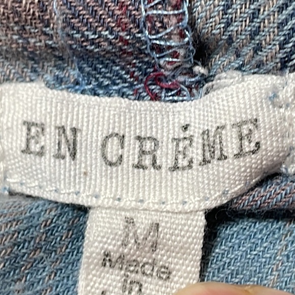 En Créme Plaid Flannel Fringe Cardigan - Picture 6 of 10